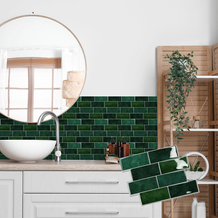 bathroom backsplash vinyl tile