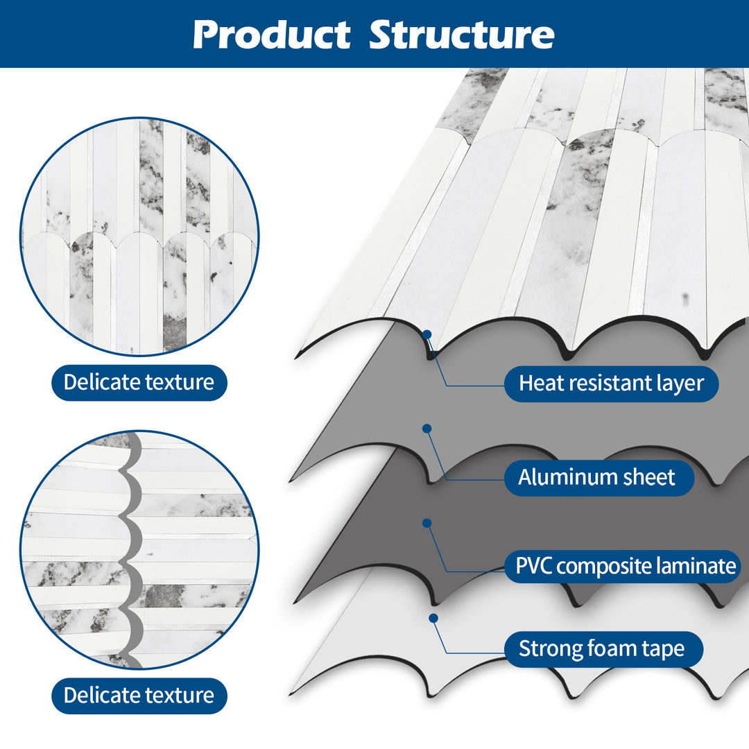 peel and stick tile structure