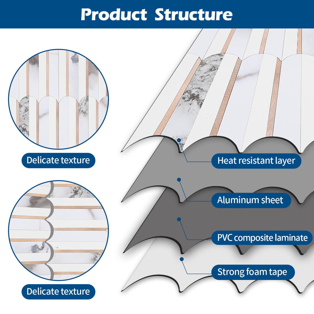 peel and stick tile structure