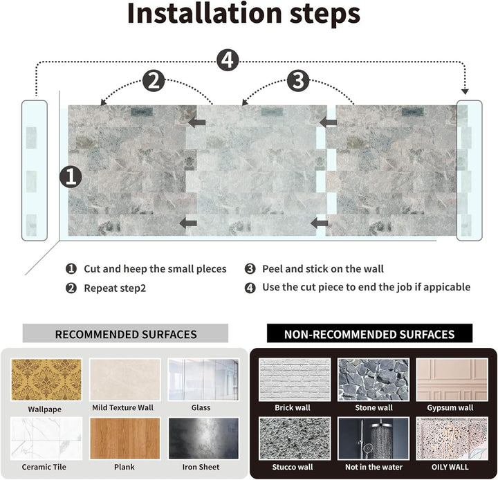 peel and stick kitchen backsplash pvc mosaic in Bluestone compare image