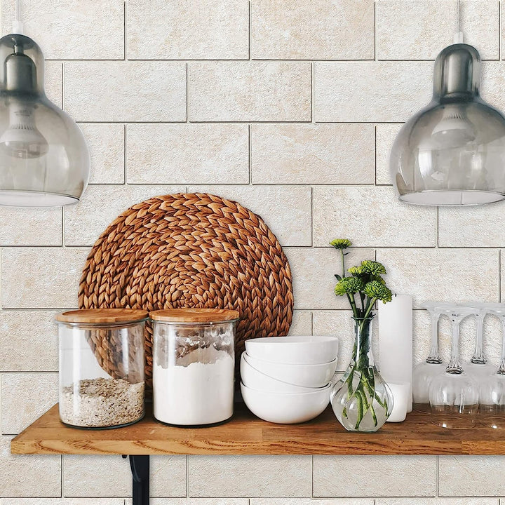 subway tile in Creamy Stone lifestyle image